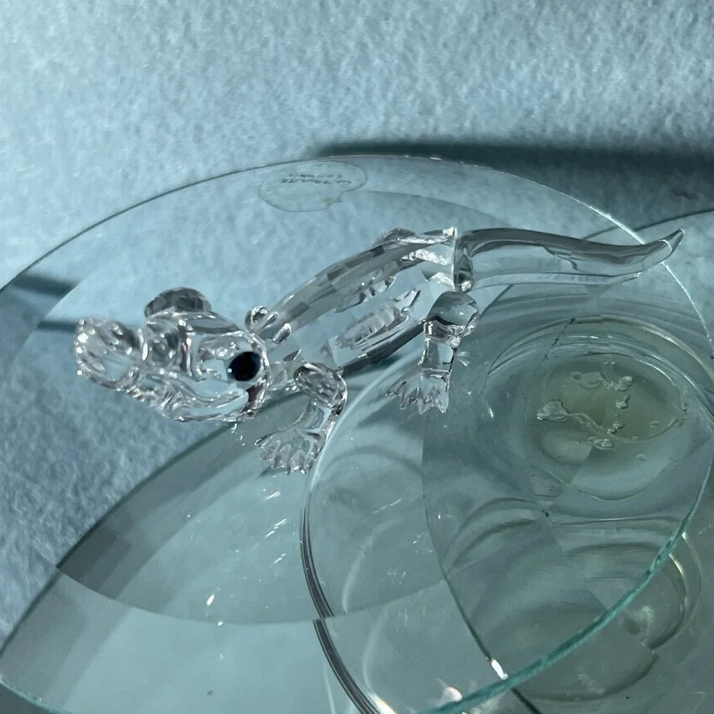 Swarovski Crystal Alligator Figurine #221629‎ Mib Complete Crocodile